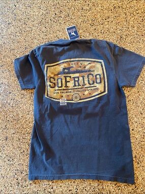 Southern Fried Cotton Denim Blue Pocket Tee